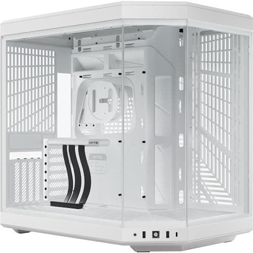 Image of HYTE Y70 Snow White Mid-Tower Tempered Glass PC Gaming Case