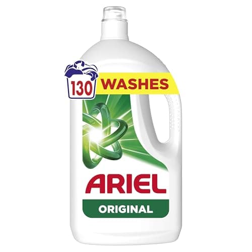Image of Ariel Washing Liquid Laundry Detergent, 130 Washes, Original, Stain & Odour Removal Even in Cold & Short