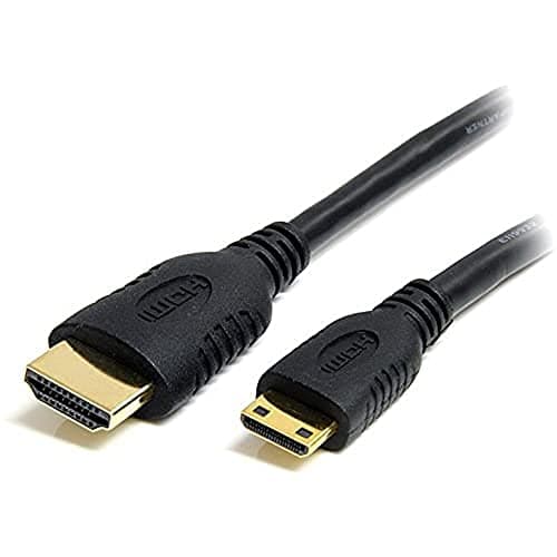 Image of StarTech.com 50cm Mini HDMI to HDMI Cable with Ethernet - 4K 30Hz High Speed Mini HDMI to HDMI Adapter Cable, Mini HDMI Type-C Device to HDMI Monitor/Display, Durable Video Converter Cord (HDACMM50CM)