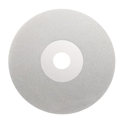 Image of sourcing map Diamond Flat Lap Disc 4" x 5/8" Arbor 400 Grit Abrasive Diamond Coated Grinding Wheel for Grinding Sanding Lapping Polishing Ceramics, Glass, Stones, Gemstone
