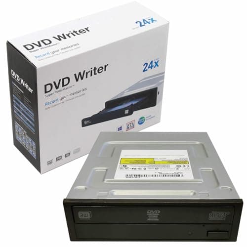 Image of JUSTOP 24x SATA Internal DVD-RW Writer Rewriter Super Multi DL Drive Black CD+/-RW, DVD+/-RW, DVD DL, 4-24 x, 145 ms DVD