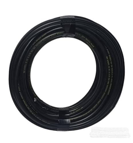 Image of 10 Metre 3 Core 2.5mm CYKY-J Solid Core Black Heavy Duty Tough Cable for Garden Sockets, 450V/750V