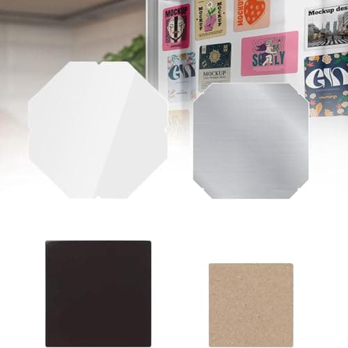 Image of DIY Refrigerator Magnet Making Kit, 1000 Pcs Includes Square Materials, Transparent Film, Metal Shell, Magnet, Cardboard for Crafting and Customization