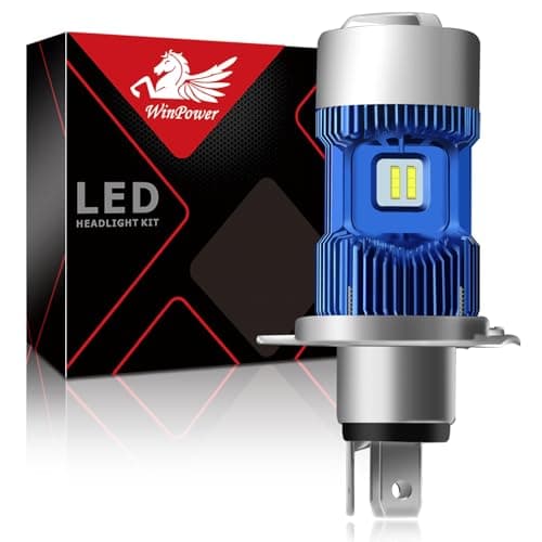 Image of WinPower H4/P43t/HS1 LED Motorcycle Headlights Bulb Conversion Kit 30W 5500Lm 6000K Super Bright Xenon White Hi/Lo Motorbike Headlamp DC 12V, 1 Pack