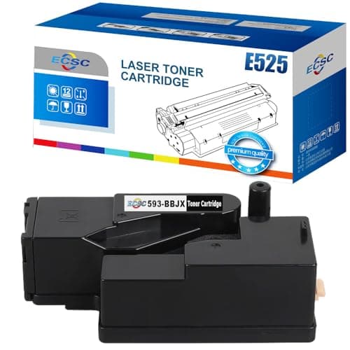 Image of ECSC Toner Cartridge 593-BBJX For Printer, Compatible With Dell E525w (Black, 1-Pack)