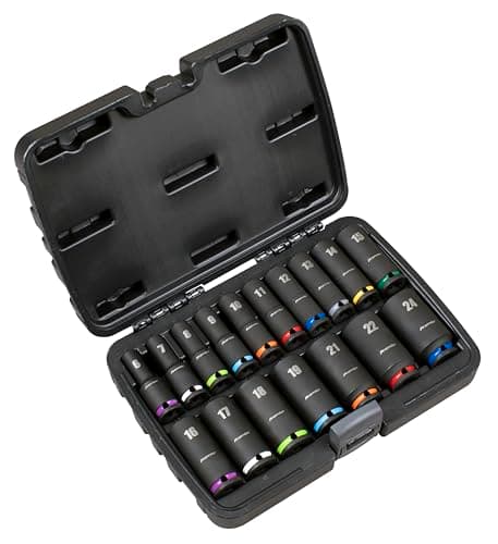 Image of Sealey Premier 3/8" Sq Drive Deep Impact Socket Set 17pc – AK68219