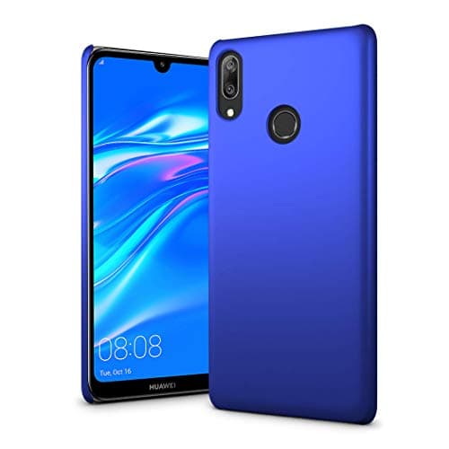 Image of Huawei Y7 2019 Case - Huawei Y7 Pro Prime 2019 6.26" Ultra Slim Thin Armour Hard Case - Matte Rubberized Cover For Huawei Y7 2019 (Blue)