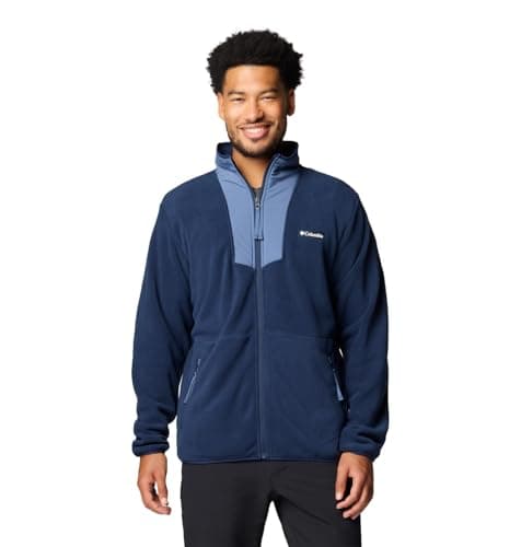 Image of Columbia Men's Sequoia Grove Full Zip Fleece, Collegiate Navy/Dark MTN, XL