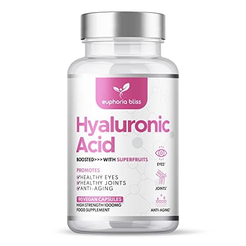 Image of Hyaluronic Acid 1000mg Complex | 90 Capsules | High Strength | Infused with Superfruits | Radiate. Rejuvenate. Refresh | Vegan…