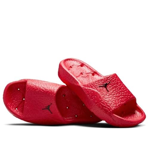 Image of Nike Jordan Franchise Shower Slides - Men's (Black/Fire Red), Black/Fire Red, 10
