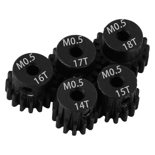 Image of Pothyes 0.5M 2mm Shaft Steel Metal Pinion Motor Gear 14T 15T 16T 17T 18T for LOSI Axial 1/24 1/28 RC Crawler Drift Monster Truck Buggy