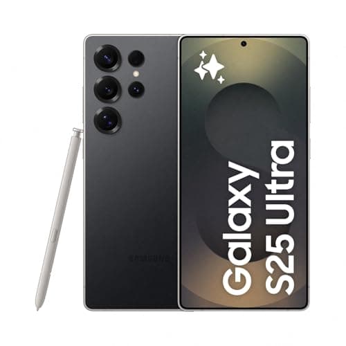 Image of Samsung Galaxy S25 Ultra AI Smartphone, Galaxy AI, 12GB Memory, 512GB Storage, 200MP Camera, S Pen Included, Titanium Black, (UK Version) (Renewed)