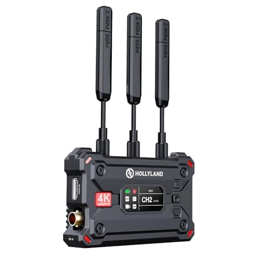 Image of Hollyland Pyro S Wireless HDMI SDI Transmitter and Receiver, 4K30/1080p60 400m Range, 50ms Latency, Support Up to 4 Wireless Video Receivers, Auto Dual-Band Hopping, UVC & RTMP Live Stream (1TX)