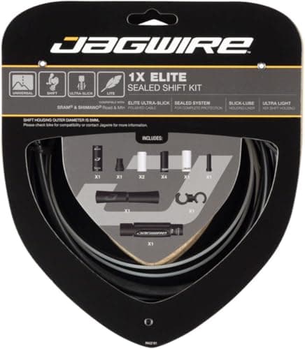 Image of Jagwire Elite Sealed Shift/Gear Cable Kit (x1 Cable) - Stealth Black