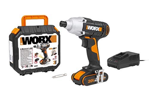 Image of WORX WX291 Cordless Impact Driver with 2.0 Ah Battery, Black, 18V (20V Max)