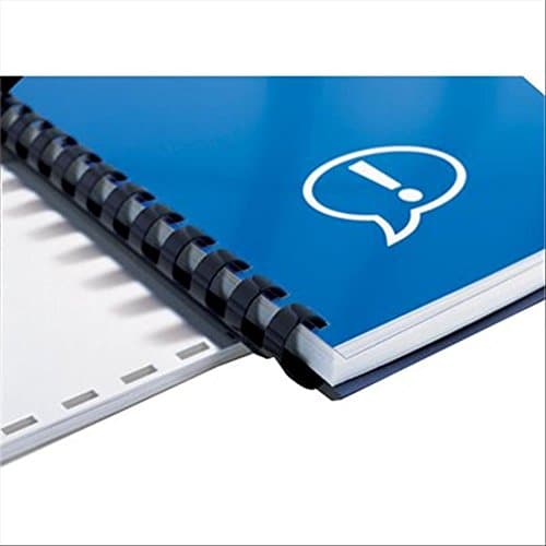Image of GBC CombBind Binding Combs, 22 mm, 195 Sheet Capacity, A4, 21 Ring, Blue, Pack of 100, 4028622