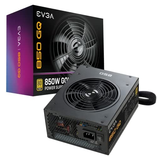 Image of EVGA 210-GQ-0850-V1 Power Supply Unit 850 W ATX Black - Power Supply Units (850 W, 100-240 V, 50-60 Hz, Active, 120 W, 849.6 W)