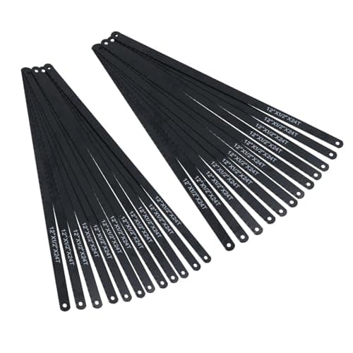 Image of 12” (300mm) x 12mm Hacksaw Replacement Blades 24 TPI Carbon Steel 24 Pack