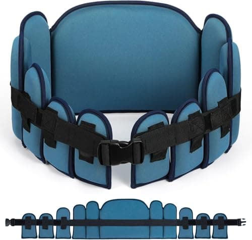 Image of Sportneer Aqua Belt Water Aerobics Equipment, Aquatic Belts Pool Exercise Set with Adjustable Blocks Jogger Aqua Belt for Adults Youth Aquatic Fitness Training,Blue