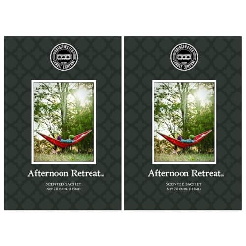 Image of BRIDGEWATER - 2 pack of Afternoon Retreat - Scented Sachet Bag, Drawer Fragrance, Wardrobe Air Room Freshener for Living Room Bedroom Bathroom or Car - Moss, Teak, Sandalwood, Amber, Bergamot