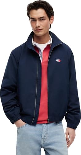 Image of Tommy Jeans Men's TJM Essential Jacket Ext Dm0Dm22720, Blue (Dark Night Navy), L