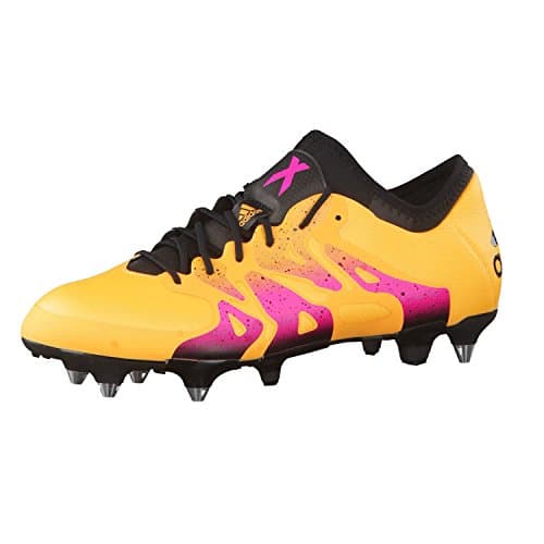 Image of adidas Men's X 15.1 Sg Football Boots, Yellow Solar Gold Core Black Shock Pink, 6.5 UK