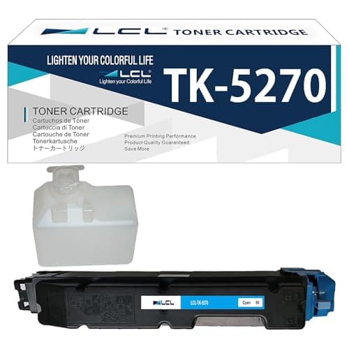 Image of LCL TK5270 Cyan Toner Cartridge Replacement for Kyocera TK-5270 TK-5270C TK5270C Replacement for Kyocera ECOSYS M6230cidn M6230cidnt P6230cdn M6630cidn (1 Pack)