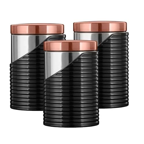 Image of Tower Linear Multi-Pan with Non-Stick Coating, 28cm, 2.6L, Black and Rose Gold, T826001RB