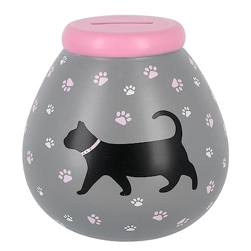 Image of Pot of Dreams Limited Edition of Money Boxes from Dogs & Cats to Home & Tree of Life - SMASH to open savings bank (Black Cat)