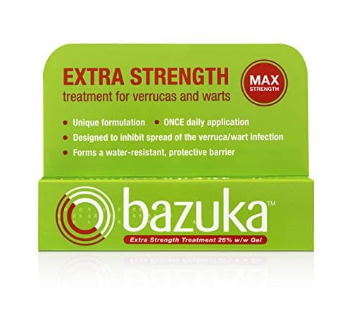 Image of Bazuka Extra Strength Treatment Gel For Effective, Pain-Free Treatment and Removal of Verrucas and Warts. With Emery Board, 6g (Packaging may vary)