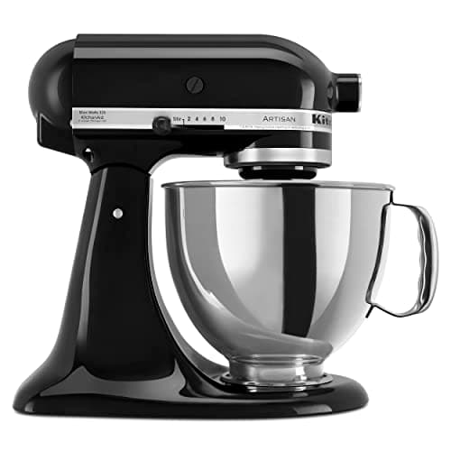 Image of KitchenAid Artisan Series 5 Quart Tilt Head Stand Mixer with Pouring Shield KSM150PS, Onyx Black