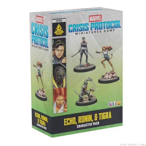 Image of Asmodee | Marvel: Crisis Protocol - Echo, Ronin & Tigra | Board Game Expansion | Ages 14+ | 2 Players | 45+ Minutes Playing Time