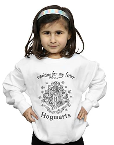 Image of Harry Potter Girls Hogwarts Waiting For My Letter Sweatshirt White 9-11 Years