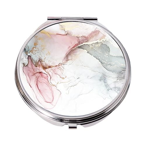 Image of Toyhood Compact Mirror for Handbag, Personalised Make Up Mirror Gifts for Women Girlfriends, Pocket Compact Vanity Mirror, for Birthday Graduation Valentines