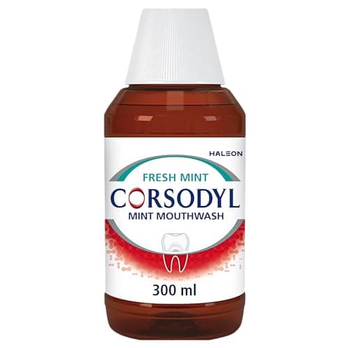Image of Corsodyl Mouthwash Gum Disease Treatment for Adults, Chlorhexidine Mouthwash for Gingivitis Treatment, Alcohol Free, Mint 300ml