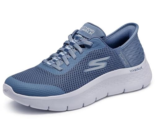Image of Skechers Women's GO Walk Flex Grand Entry Sneaker, Blue, 7 UK