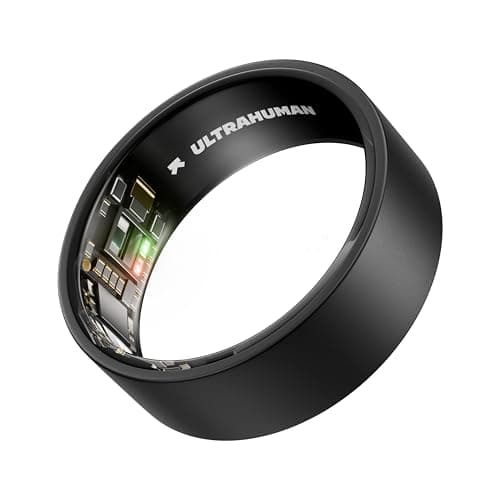 Image of ULTRAHUMAN Ring AIR – Sleep and Fitness Tracker, Smart Ring for Men and Women, No app fee for Standard Features, Up to 6 Days Battery Life (Size, 10)