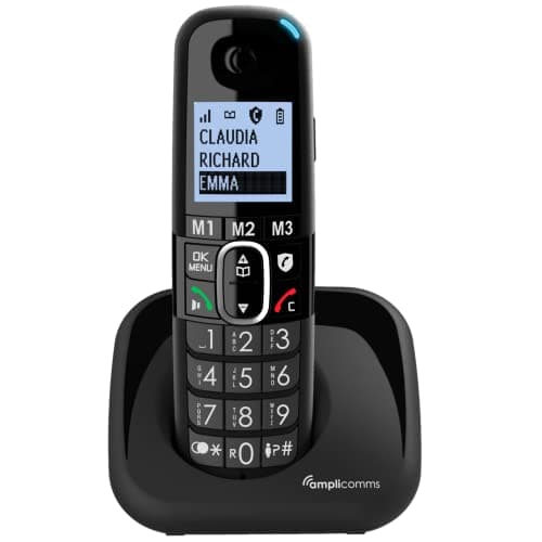 Image of Amplicomms BigTel 1500 Cordless Big Button Phone for Elderly - Loud Phones for Hard of Hearing - Hearing Aid Compatible
