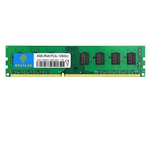 Image of Rasalas 4GB PC3-12800U DDR3 1600MHz Desktop Memory DDR3 12800 PC3L-1600 240Pin DIMM RAM 2RX8 CL11 1.35V UDIMM RAM Memory for Desktop Computer