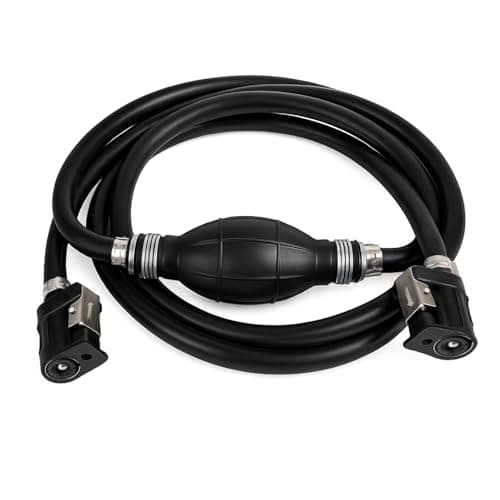 Image of Saipor 5/16" 8mm Fuel Line Assembly, 6.8FT Marine Outboard Boat Motor RVs Fuel Gas Line Hose with Primer Bulb, Steel Hose Clamps and Connector, Compatible with Yamaha Outboard Motors