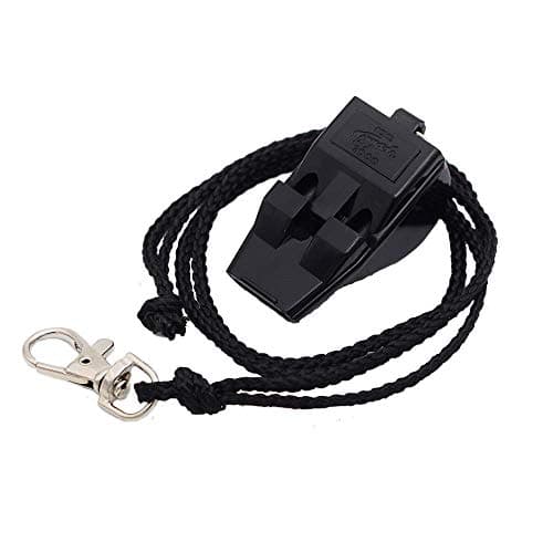 Image of ACME Tornado T2000 Emergency and Signal Whistle with Whistle Band (Black/Black)