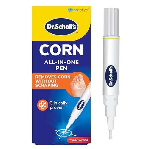 Image of Dr. Scholl's Corn Removal Pen - Clinically Proven Corn Remover, Pain-Free Treatment with TCA Active Gel for Complete Corn Removal, 1 Pen