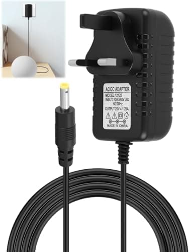 Image of 12V 1.25A 15W Power Supply Charger for Echo Dot 3rd 4th 5th Gen 4.0 * 1.7mm Power Cable Replacement for Kids Edition Show 5 1st 2nd Gen Clock Dot Spot Pop Fire TV Cube Adapter Charging Cord