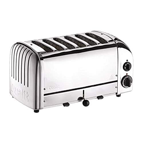 Image of Dualit E972 Duality Bread Toaster, 6 Slice, Stainless Steel