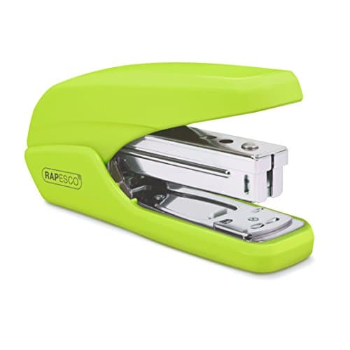Image of Rapesco 1395 X5-25ps Less Effort Stapler, 25 Sheet Capacity, Green