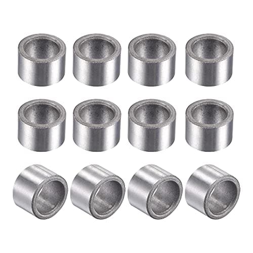 Image of sourcing map Sleeve Bearings 8.5mm Bore 12mm OD 8mm Length Sintered Iron Self-Lubricating Bushings 12pcs