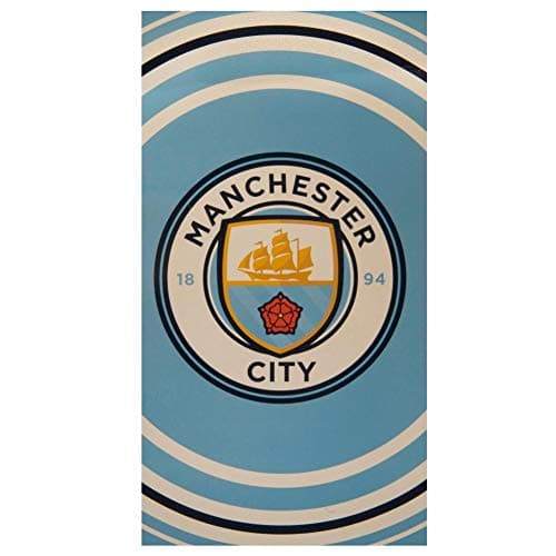 Image of Club Licensed Man City Pulse Towel - 70 x 140cm Approx