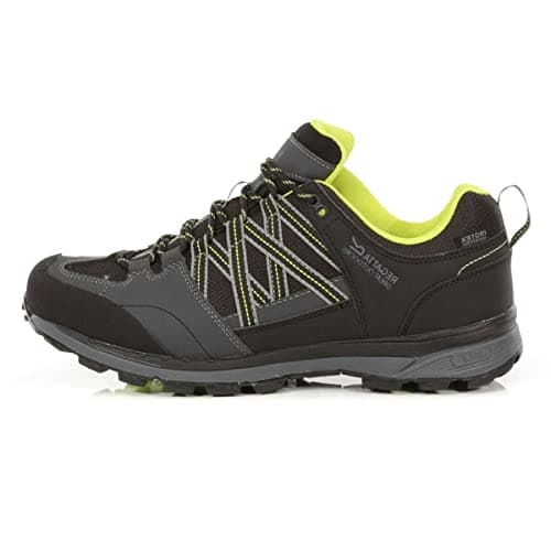 Image of Regatta Samaris Low Ii Waterproof and Breathable Walking Sh Black/Lime Pun 6 UK