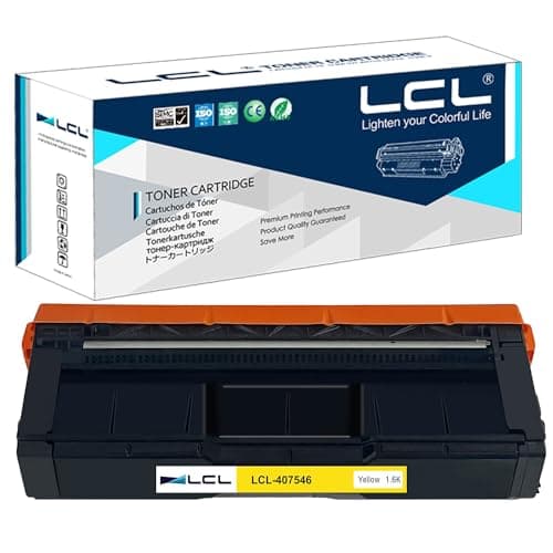Image of LCL Remanufactured Toner Cartridge 407546 sp c250 sp c250dn sp c250sf SP C261SFNW (1Yellow) Replacement for Ricoh sp c250 sp c250dn sp c250sf SP C261SFNW