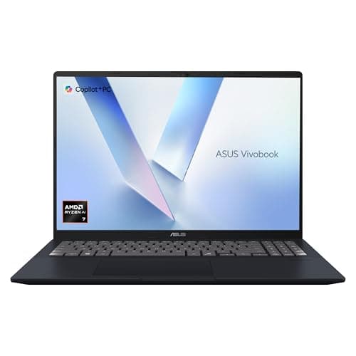 Image of ASUS Vivobook 16 M1607KA laptop | 16.0-inch 16:10 WUXGA screen | Copilot+ PC | AMD Ryzen AI 7 350 | 16GB RAM | 1TB PCIe SSD | Windows 11 Home